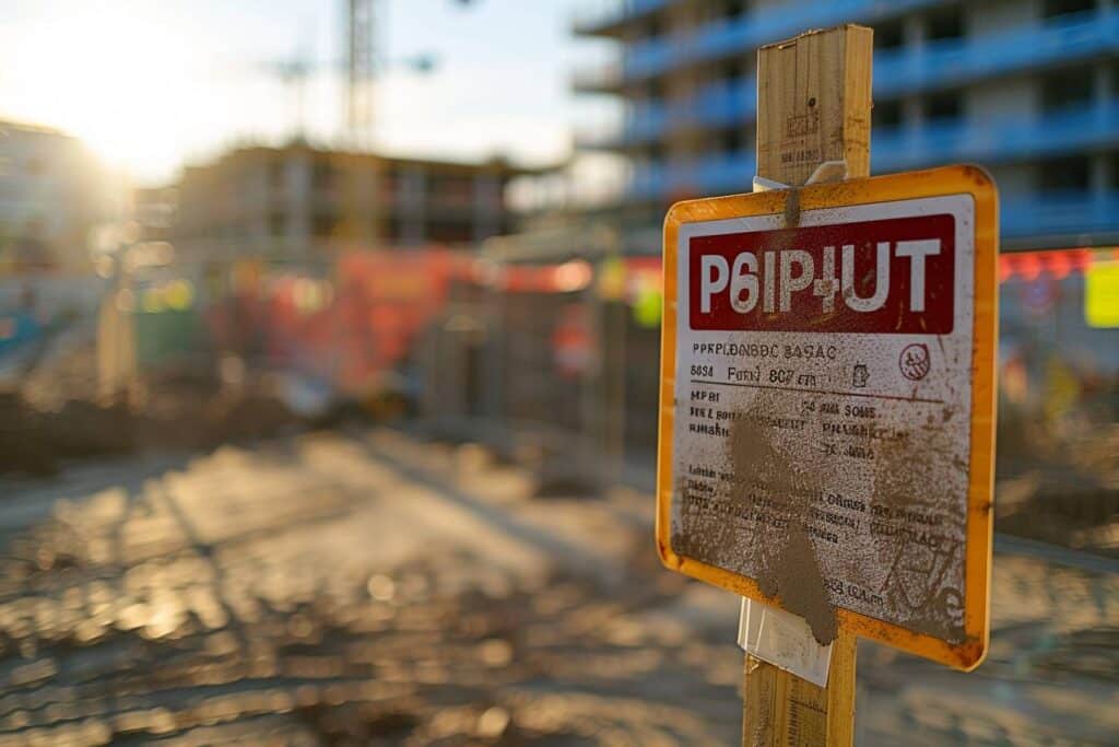 Affichage du permis de construire à Montpellier